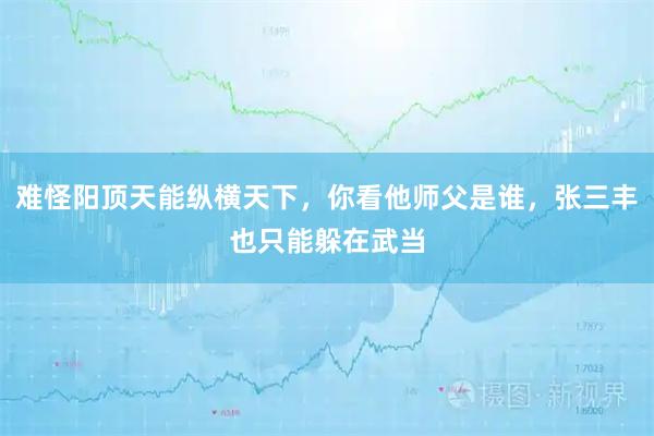 难怪阳顶天能纵横天下，你看他师父是谁，张三丰也只能躲在武当